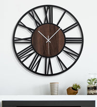 24 Inch Large Metal Wall Clock with Voice and Light Sensor Night Light, Glow in the Dark Non-Ticking Silent Battery Operated Decorative Oversized Wall Clock for Bedroom Living Room Decor