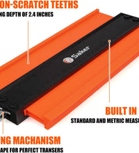 Contour Gauge (10 Inch) Profile Tool with Adjustable Lock,Christmas Gifts for Men Women Dad Boyfriend Husband-Precisely Copy Irregular Shape Duplicator-Cool Gadgets for Woodworking Tool Tracing