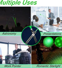 Green Laser Pointer High Power, Green Long Range High Power Laser Pointer Rechargeable High Power Strong Laser Beam Pointer Pen Green Laser Light Pointer, Green Laser Pointer for Presentations Outdoor