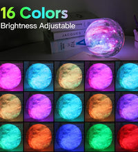 Moon Lamp Galaxy Lamp 5.9 Inch 16 Colors LED 3D Moon Light, Remote & Touch Control Moon Night Light Gifts for Girls Boys Kids Women Birthday