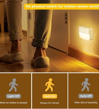 8 Pack Motion Sensor Stair Light for Indoor, Battery Operated Closet Lights, Wireless Stick on Anywhere Hallway Lamp, Portable Led Night Lamps for Bedroom under Cabinet Kitchen