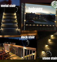 Solar Deck Lights Outdoor 16 Pack, Solar Step Lights Waterproof Led Solar Lights for Outdoor Stairs, Step , Fence, Yard, Patio, and Pathway(Warm White)