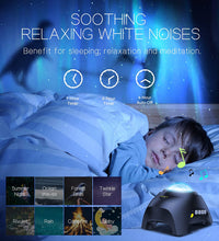 Northern Galaxy Light Aurora Projector with 33 Light Effects, Night Lights LED Star Projector for Bedroom Nebula Lamp, Remote Control, White Noises, Bluetooth Speaker for Parties
