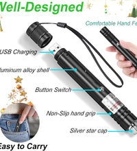 Green Laser Pointer High Power, Green Long Range High Power Laser Pointer Rechargeable High Power Strong Laser Beam Pointer Pen Green Laser Light Pointer, Green Laser Pointer for Presentations Outdoor