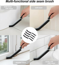 Crevice Cleaning Brushes Set 4 Pack, Small Grout and Gap Cleaner Brushes for Shower, Tile, Toilet, Kitchen and Bathroom, Narrow Scrub Brushes for Household Use and Deep Cleaning