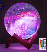 Moon Lamp Galaxy Lamp 5.9 Inch 16 Colors LED 3D Moon Light, Remote & Touch Control Moon Night Light Gifts for Girls Boys Kids Women Birthday