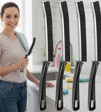 Crevice Cleaning Brushes Set 4 Pack, Small Grout and Gap Cleaner Brushes for Shower, Tile, Toilet, Kitchen and Bathroom, Narrow Scrub Brushes for Household Use and Deep Cleaning