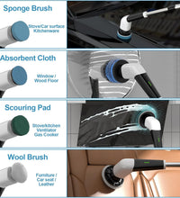 Replaceable Brush Heads Set,8 Pcs Set Suitable for Electric Spin Scrubber,Spin Brush Heads Replacement for Most Brands of ANS-8051A/8050 Cordless Shower Scrubber,For Home and Kitchen,Bathroom,Car