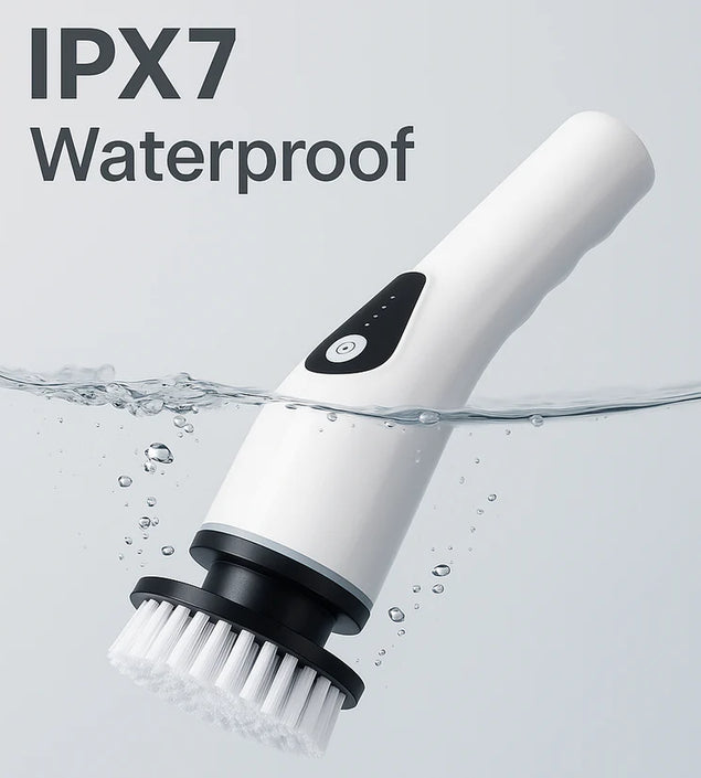 9 in 1  Electric Spin Scrubber+ Free 4 Pack Crevice Cleaning Brushes