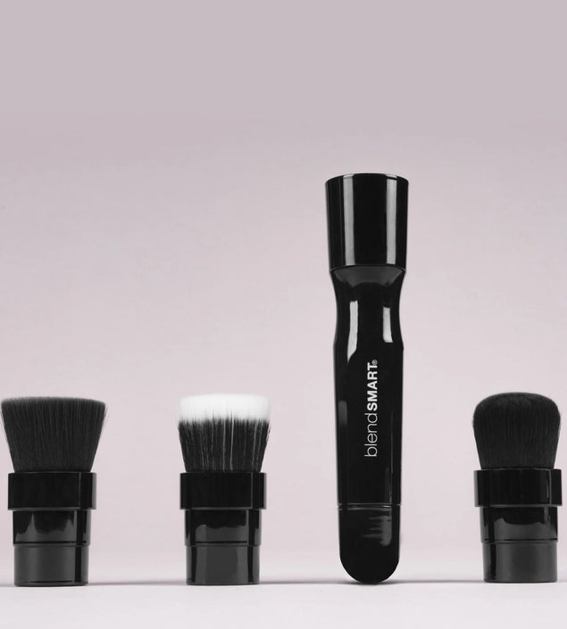 3-in-1 Rotating Makeup Brush Set