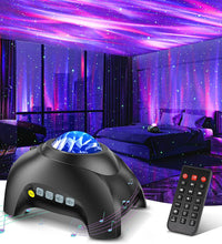 Northern Galaxy Light Aurora Projector with 33 Light Effects, Night Lights LED Star Projector for Bedroom Nebula Lamp, Remote Control, White Noises, Bluetooth Speaker for Parties