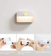 8 Pack Motion Sensor Stair Light for Indoor, Battery Operated Closet Lights, Wireless Stick on Anywhere Hallway Lamp, Portable Led Night Lamps for Bedroom under Cabinet Kitchen