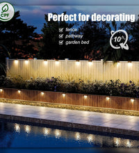 Solar Deck Lights Outdoor 16 Pack, Solar Step Lights Waterproof Led Solar Lights for Outdoor Stairs, Step , Fence, Yard, Patio, and Pathway(Warm White)