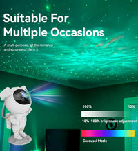Star Projector Galaxy Night Light - Astronaut Space Projector, Starry Nebula Ceiling LED Lamp with Timer and Remote, Kids Room Decor Aesthetic, for Christmas & Birthdays