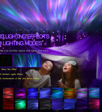 Northern Galaxy Light Aurora Projector with 33 Light Effects, Night Lights LED Star Projector for Bedroom Nebula Lamp, Remote Control, White Noises, Bluetooth Speaker for Parties