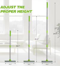 Professional Window Squeegee,2 in 1 Window Cleaner with Long Stainless Steel Handle,Sponge Car Window Squeegee for Gas Station, Glass,Shower (4 Pole)